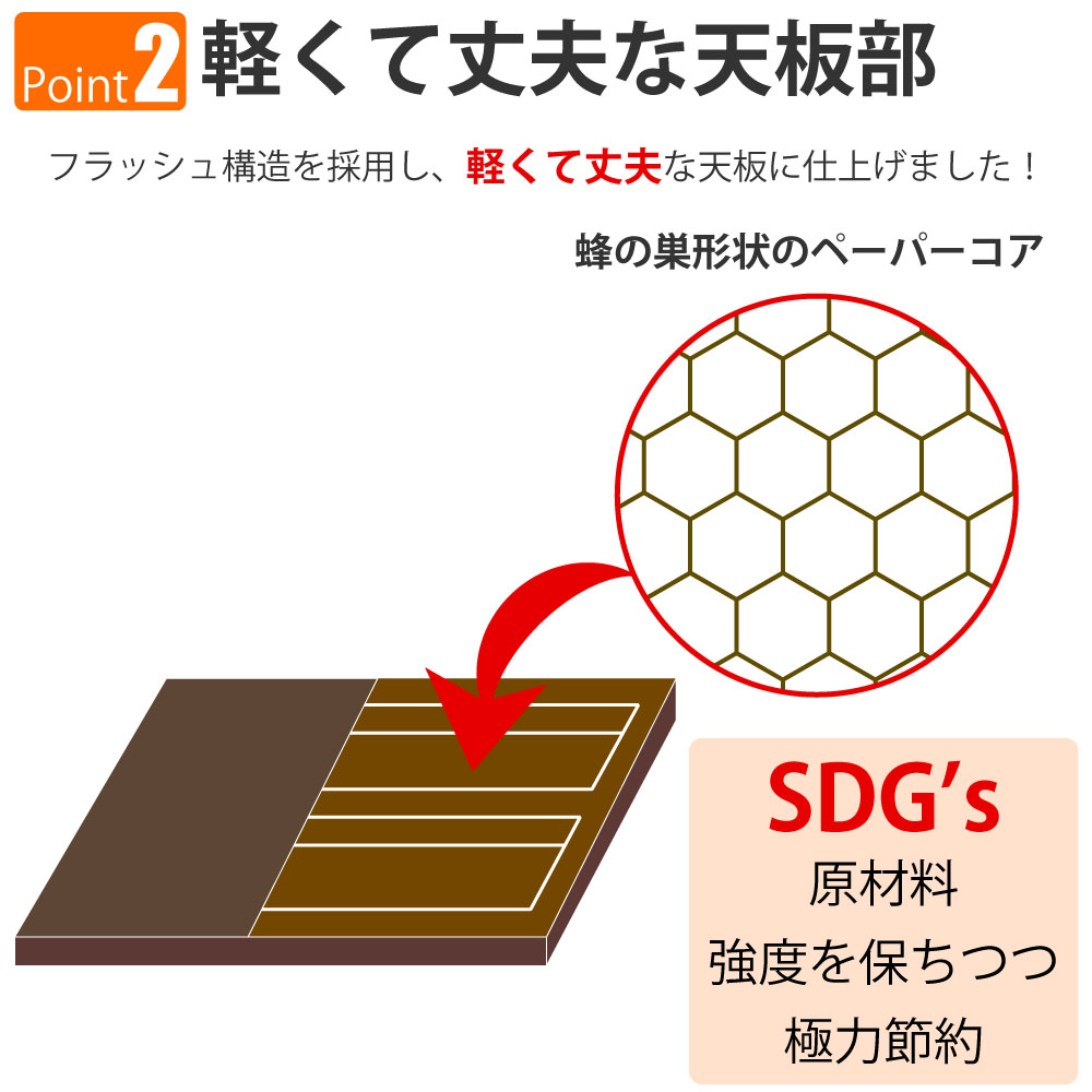 カフェテーブル 四角天板 幅60cm 高さ100cm ブラウン木目 アルミ脚 ポイント2 軽くて丈夫な天板部 家具のAKIRA