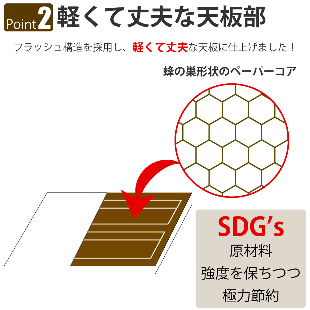 カフェテーブル 四角天板 幅60cm ホワイト スチール脚 ポイント2 軽くて丈夫な天板部 家具のAKIRA